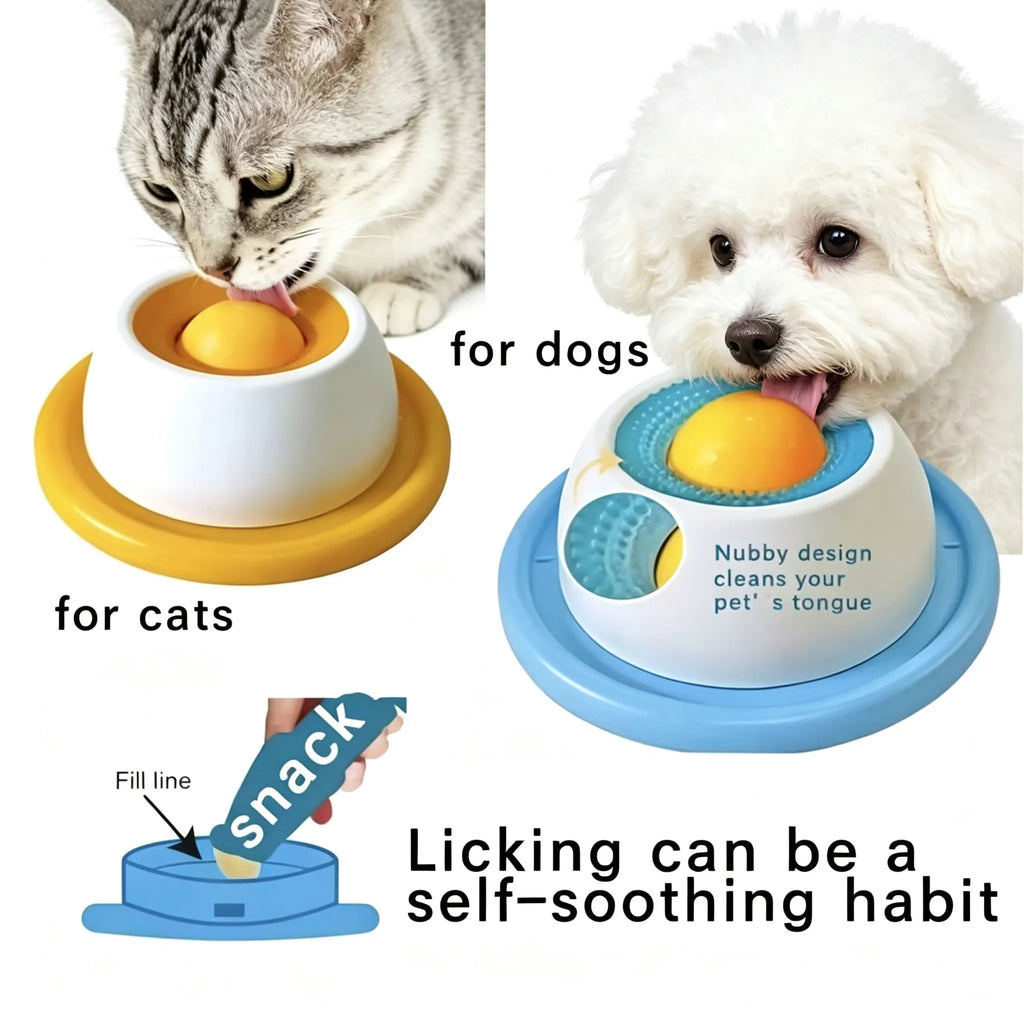 Pet Lick Toy Slow Feeding Dispenser Interactive Enrichment Training Crate Accessory