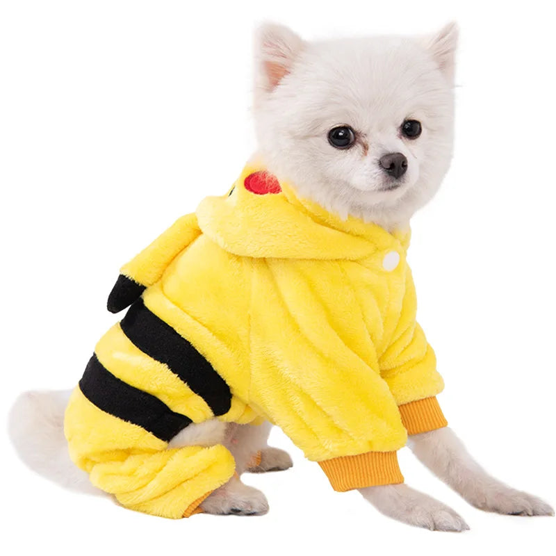 Cozy fleece dog jumpsuit – product image 10