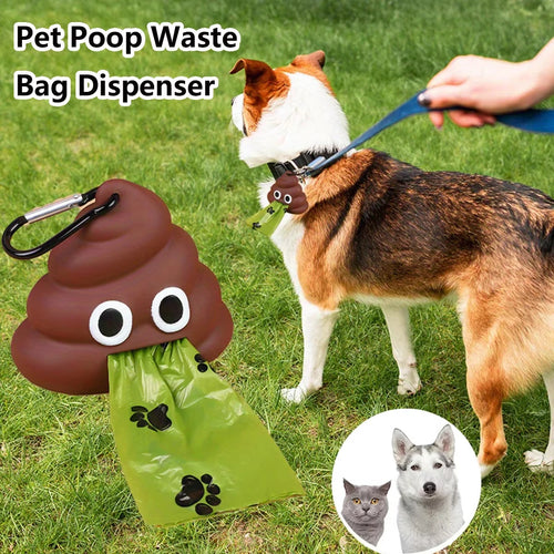 Outdoor Pet Waste Bag Dispenser Portable Poop Bag Loader Cleaning