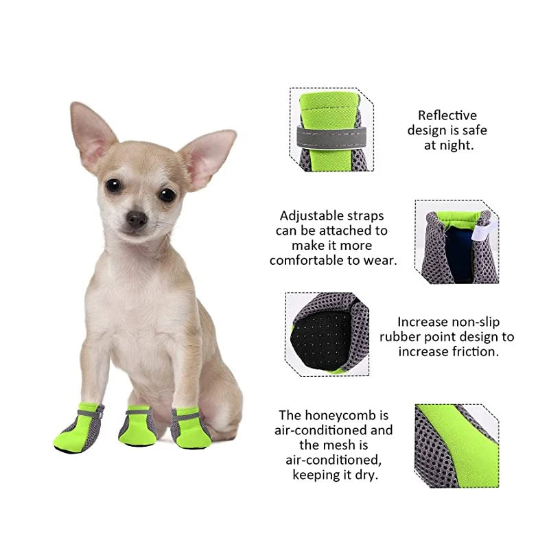 Pet Dog Shoes Breathable Waterproof Outdoor Walking Net Soft Summer