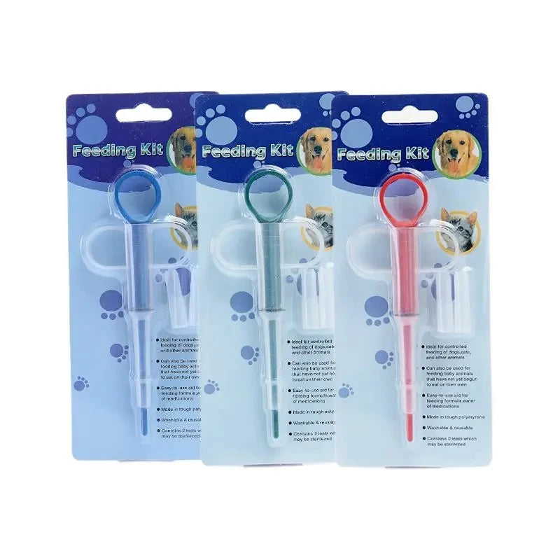 Pet Medicine Feeder Cat Tablet Syringe Feeder Soft Tip