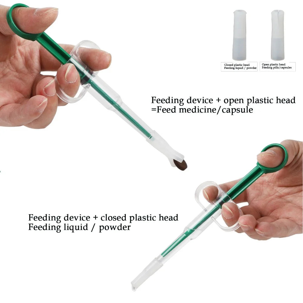 Pet Medicine Feeder Cat Tablet Syringe Feeder Soft Tip