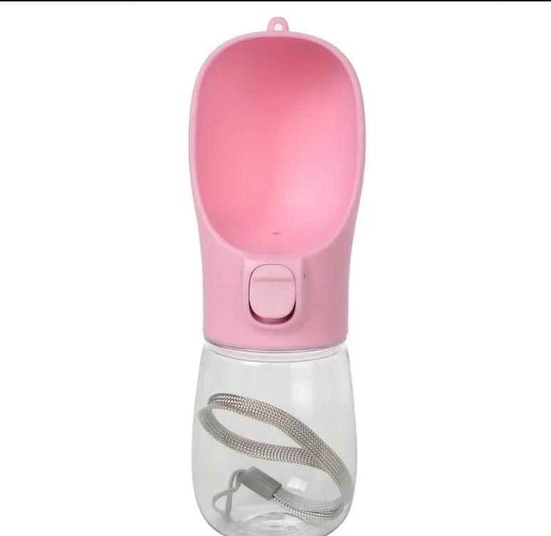 Portable 2-in-1 pet water bottle and food container product photo