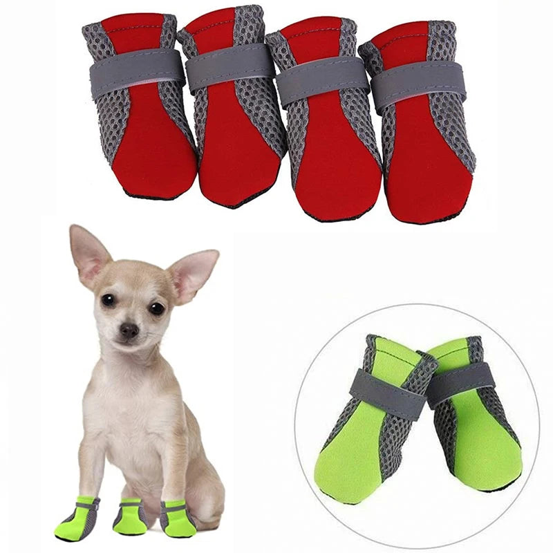 Pet Dog Shoes Breathable Waterproof Outdoor Walking Net Soft Summer
