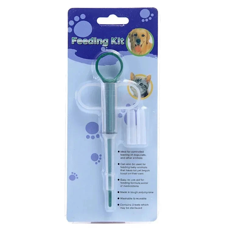 Pet Medicine Feeder Cat Tablet Syringe Feeder Soft Tip