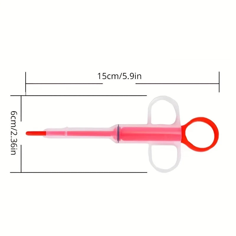 Pet Medicine Feeder Cat Tablet Syringe Feeder Soft Tip