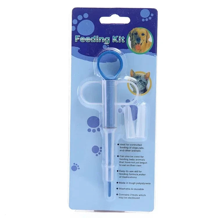 Pet Medicine Feeder Cat Tablet Syringe Feeder Soft Tip