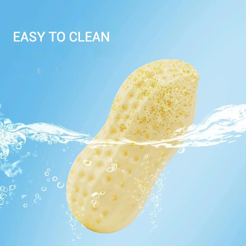 Peanut-shaped squeaky dog toy – product image 5