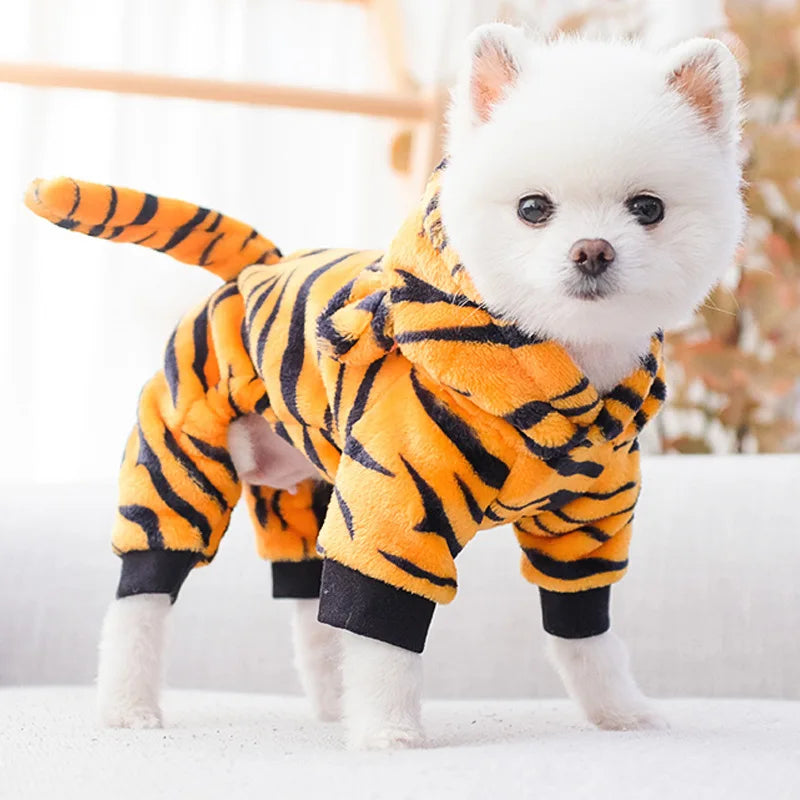 Cozy fleece dog jumpsuit – product image 8