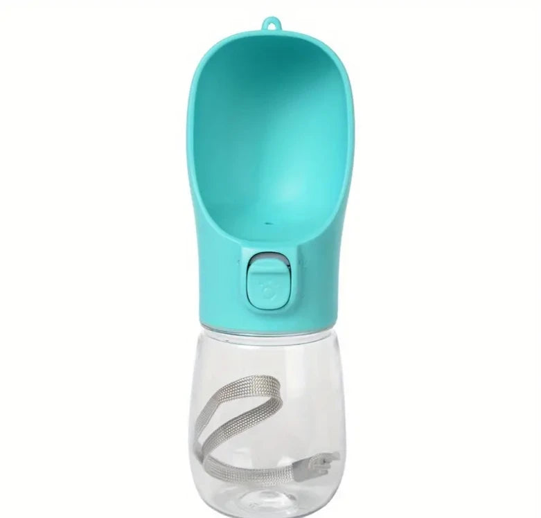 Portable 2-in-1 pet water bottle and food container product photo