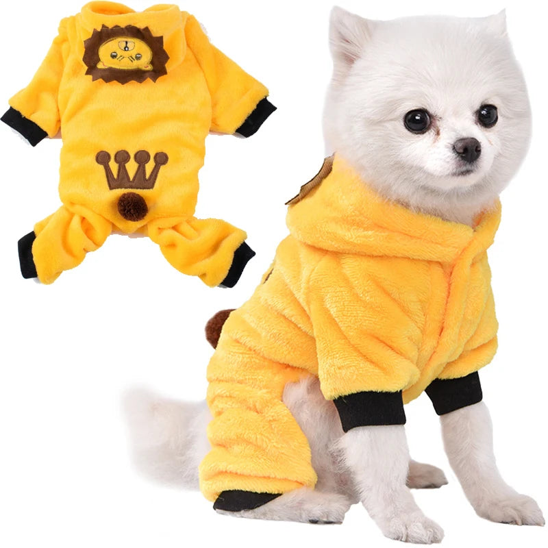 Cozy fleece dog jumpsuit – product image 9