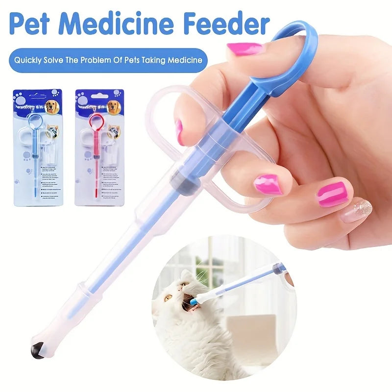 Pet Medicine Feeder Cat Tablet Syringe Feeder Soft Tip
