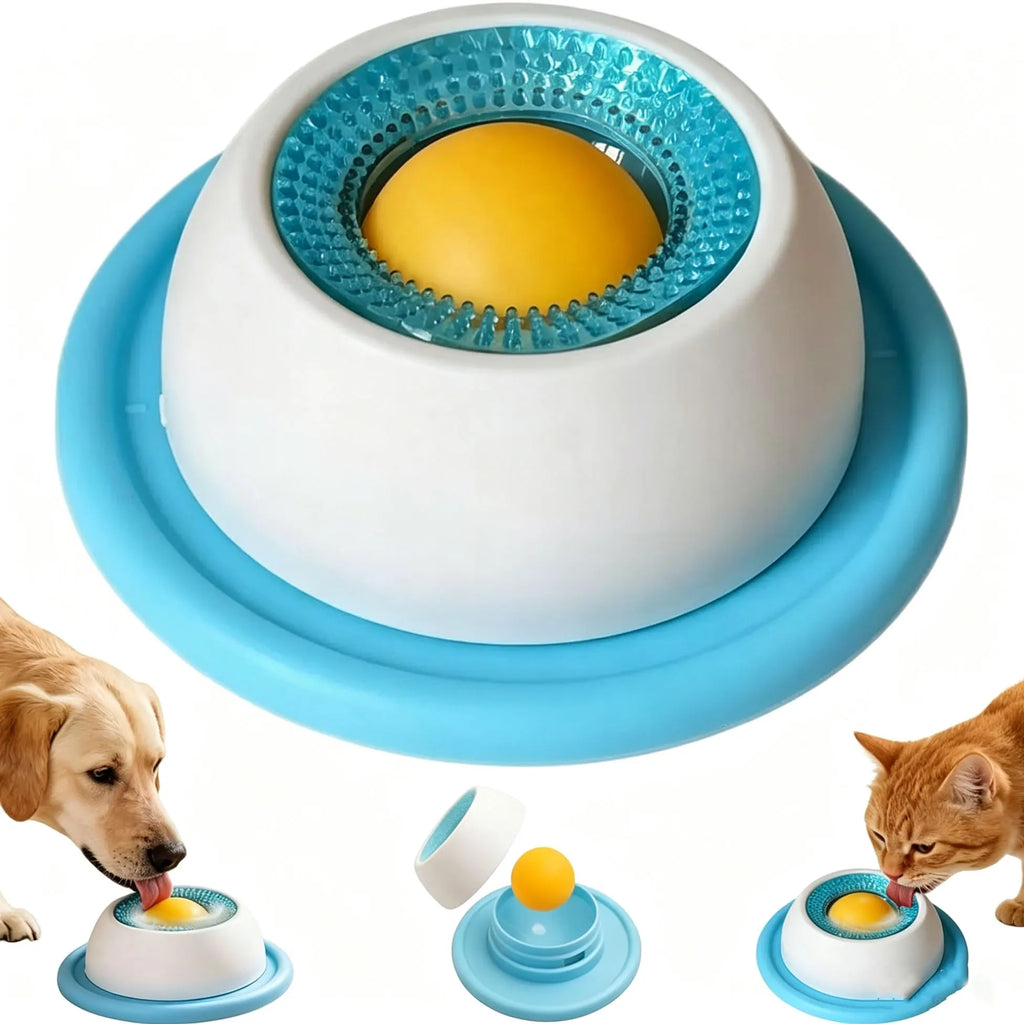 Pet Lick Toy Slow Feeding Dispenser Interactive Enrichment Training Crate Accessory