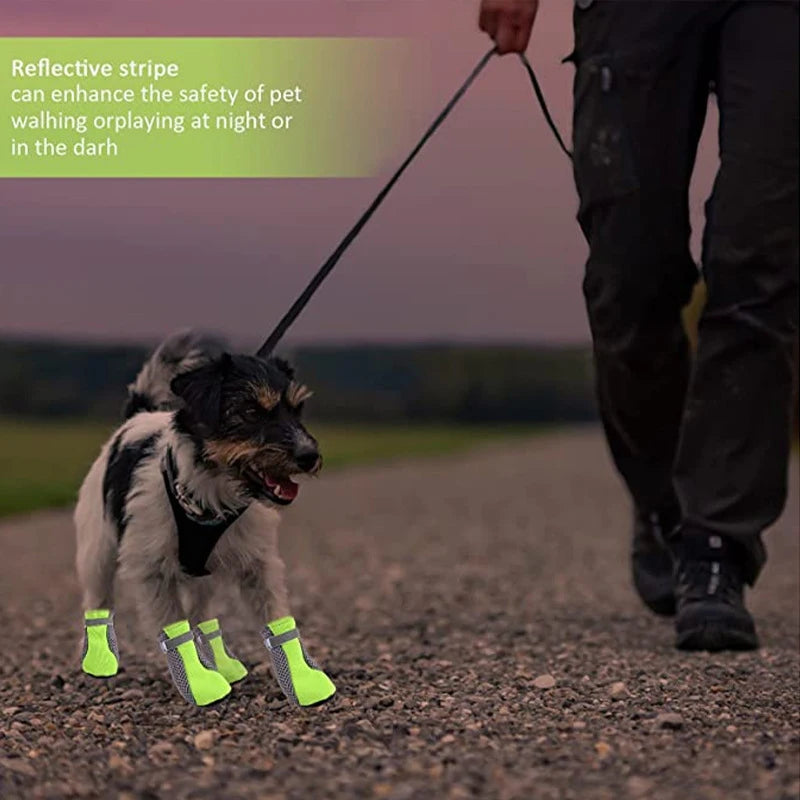Pet Dog Shoes Breathable Waterproof Outdoor Walking Net Soft Summer
