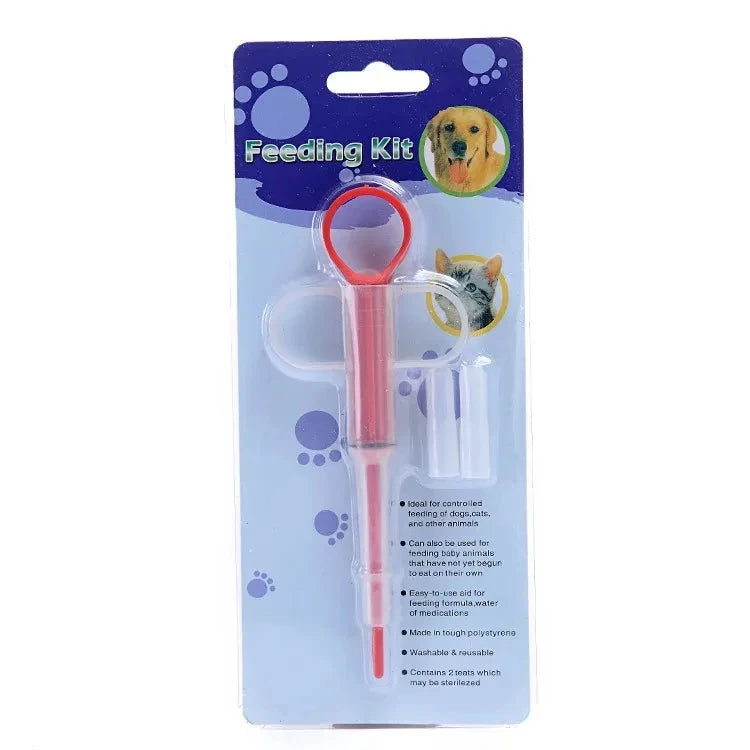 Pet Medicine Feeder Cat Tablet Syringe Feeder Soft Tip